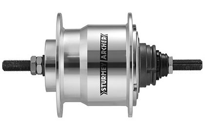 4-Gang Sturmey Archer X-RF4 Nabenschaltung, 36 Loch, 170 mm Achslänge, silber
