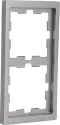 Merten d-life afdekraam - inbouw - 2-voudig - rvs kleur