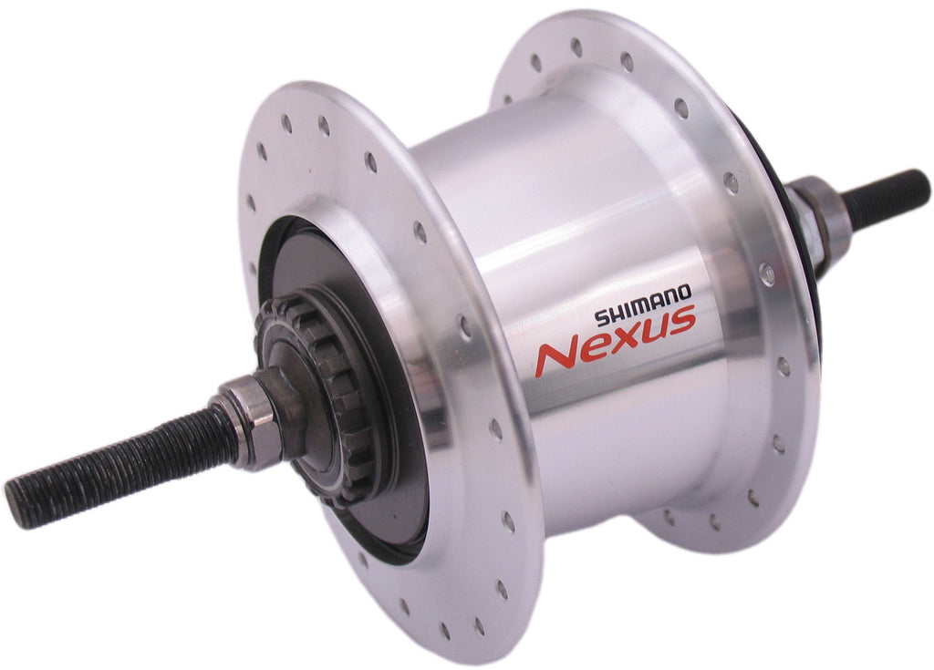 Shimano versnellingsnaaf 7 speed nexus 7 sg-c3001 voor rollerbrakes velgrem 36 gaats - zilver