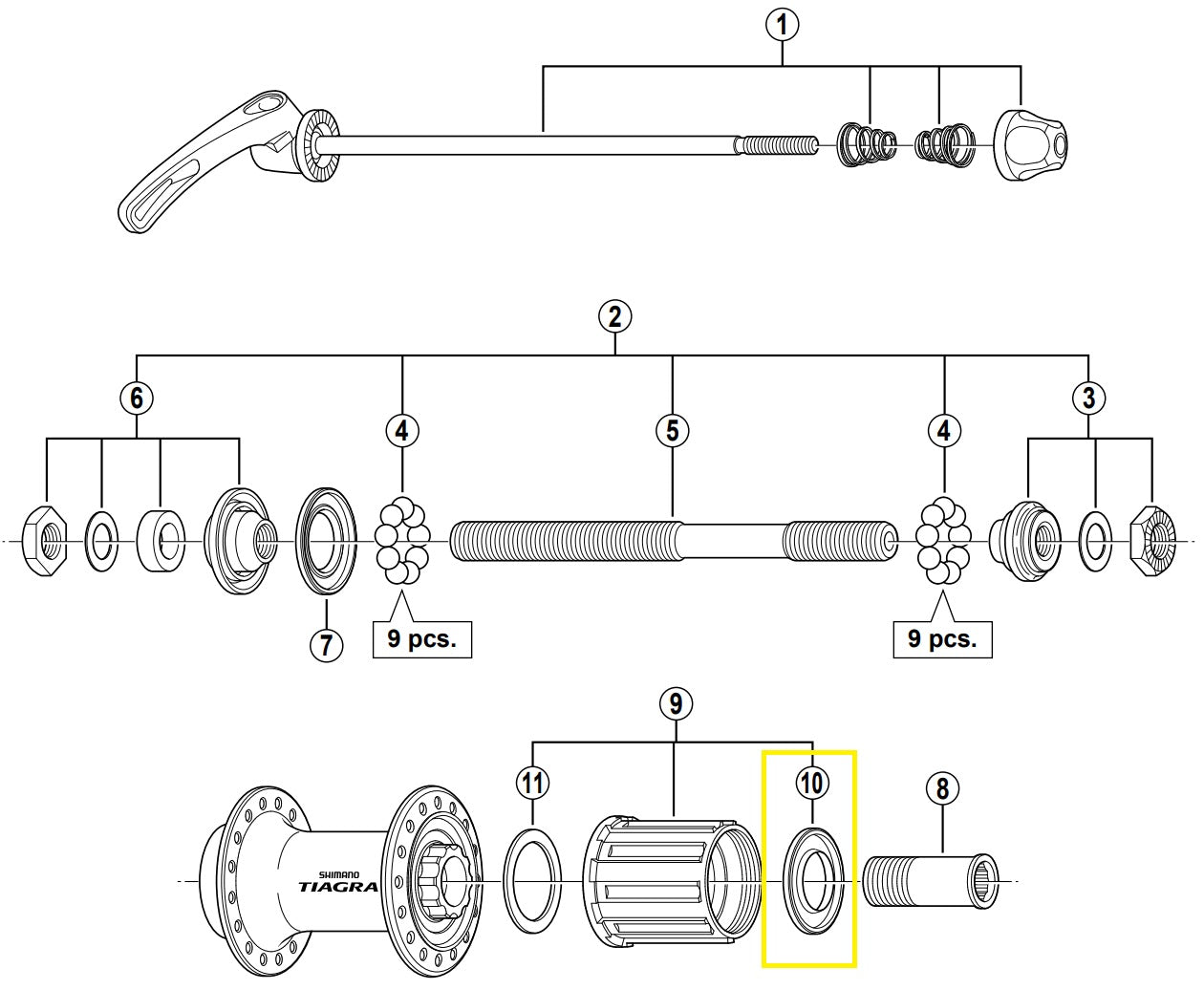 Staubschutzkappe rechts Shimano FH-4500