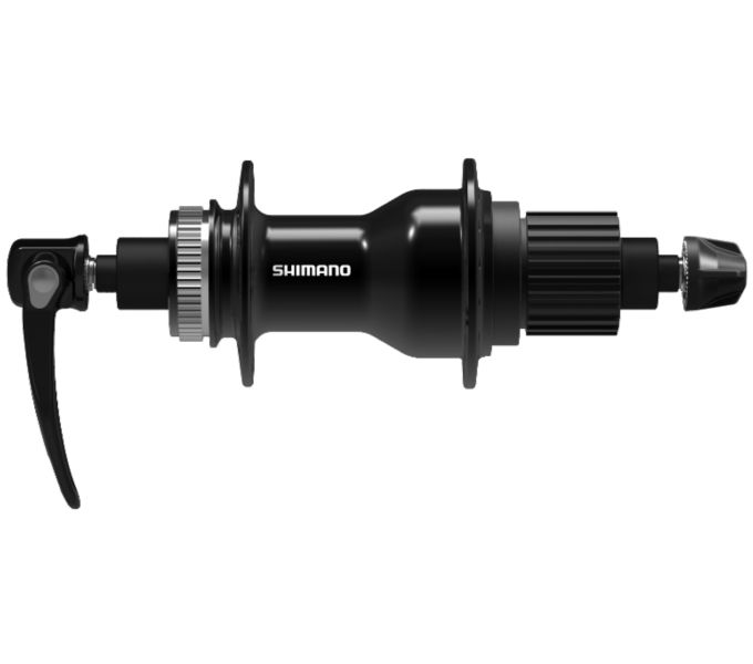 Shimano achternaaf 12 speed fh-qc500-ms-b micro spline - cl - 28 gaats - 135 mm inbouw - zwart