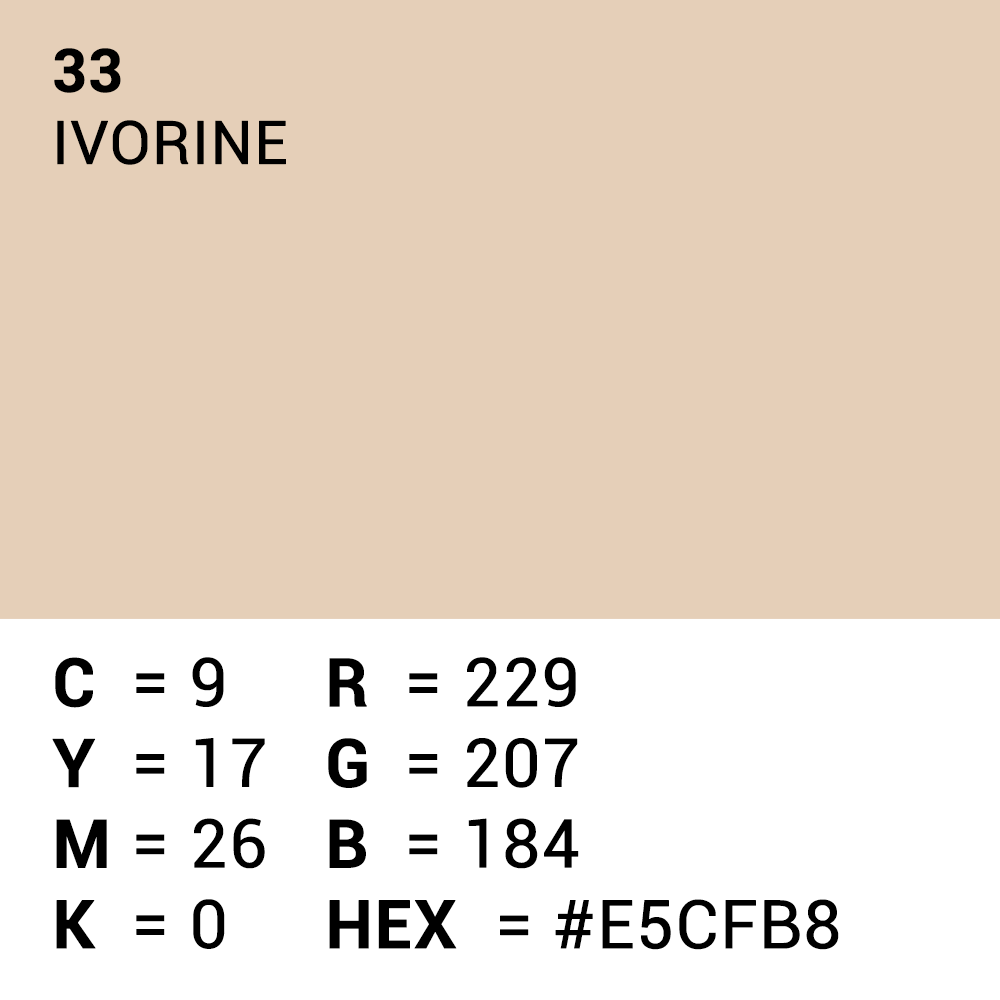 Hochwertiges Hintergrundpapier 33 Ivorine 1,35 x 11 m