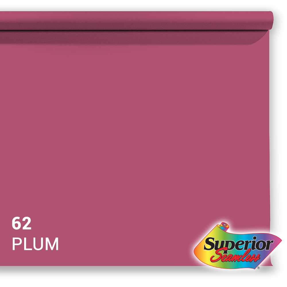 Vorgesetzter Hintergrundpapier 62 Pflaume 1,35 x 11 m