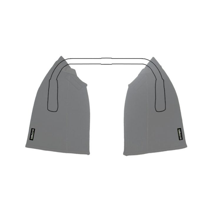 Ds covers stuurmof ds curved gebogen stuur zw paar