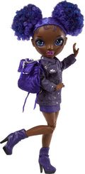 Rainbow high junior high special edition doll - 23 cm - krystal bailey - paars - modepop