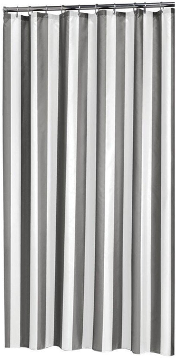 Duschvorhang aus Seehundfell, Leinen, 180 cm, grau, 233011314