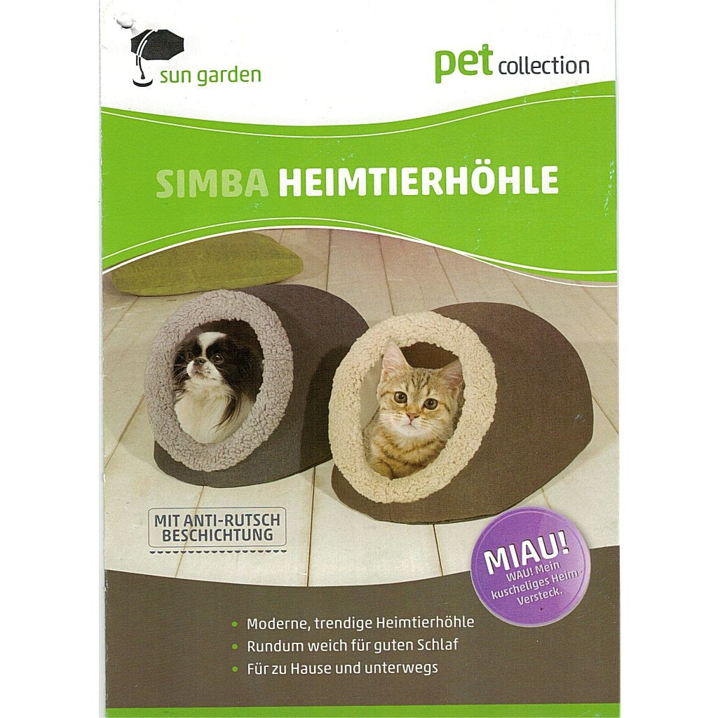 Sun garden simba huisdieren hol 45x40x32cm bruin beige