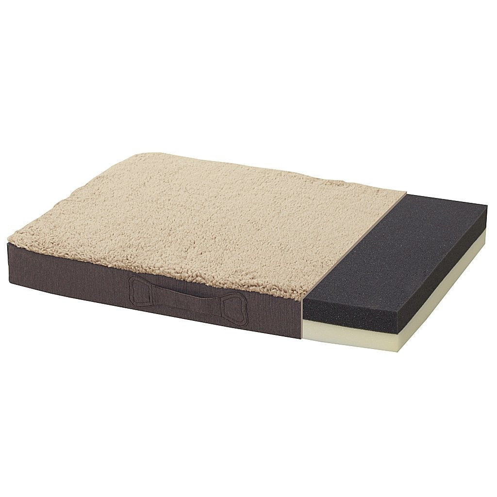 Sun garden buddy orthopedisch hondenkussen 79x60x8cm beige donkerbruin
