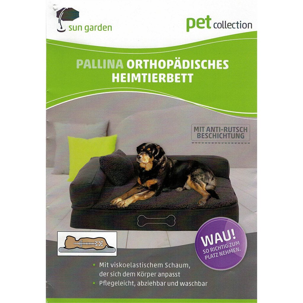 Sun garden pallina orthopedisch hondenkussen 80x60x25 cm bruin beige