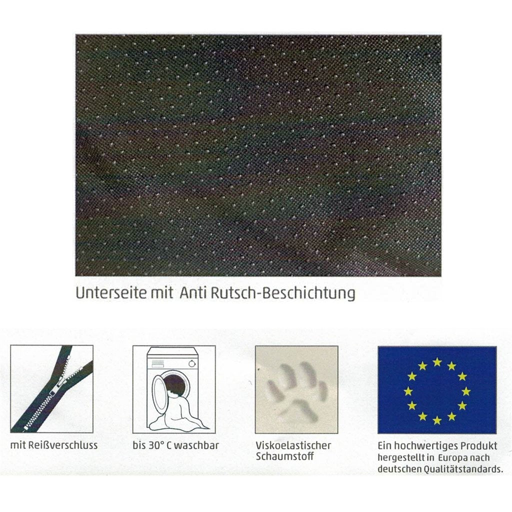 Sun garden lou orthopedisch hondenkussen 80x55x5cm antraciet