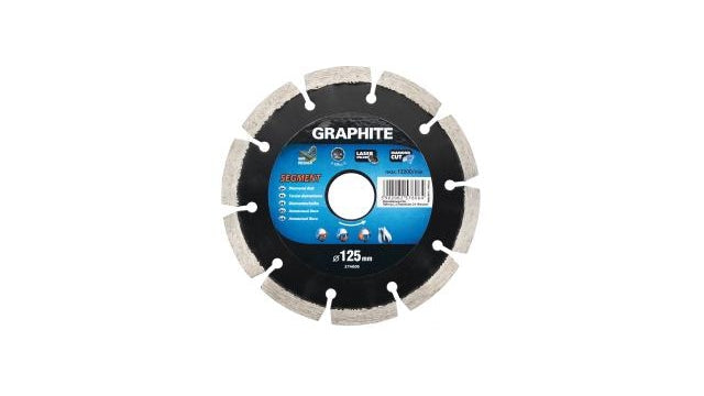 Graphit-Diamant-Scheibe 125x22x8,0x2,2mm segment laserbearbeitet MPA EN13236