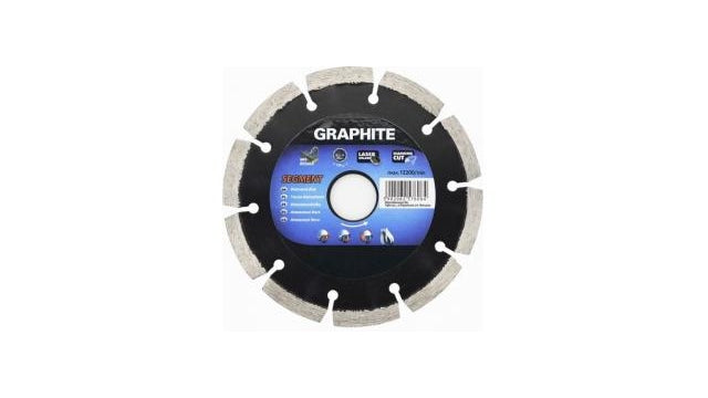 Graphite diamantschijf 230x22x8,0x2,5mm segment gelaserd mpa en13236