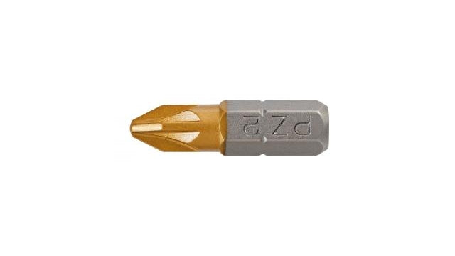 Graphitbohrer PZ2 25 mm S2 Zinn 2 auf einer Blisterverpackung