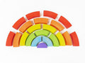 Bajo houten regenboogblokken. 21 delig.