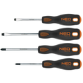 Neo Tools Schraubendreher-Set, 4-teilig, magnetisch, Chrom-Molybdän-Stahl