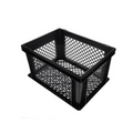 Krat pvc zwart 26l 40x30x22cm