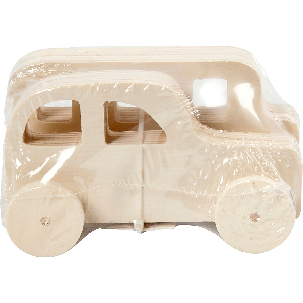 Creativ Company Holzautos, 2 Stück.