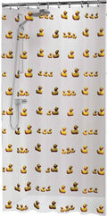 Duschvorhang mit Robbenfellmotiv, Entenküken, 180 x 200 cm, gelb