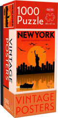 Tactic vintage new york – puzzel – 1000 stukjes – iconische wereldstad in retro stijl – strak en rustgevend ontwerp – hoogwaardige scandinavische kwaliteit