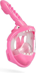Atlantis crocodile snorkelmasker - snorkel - duikbril - snorkelset - full face masker - kinderen - roze