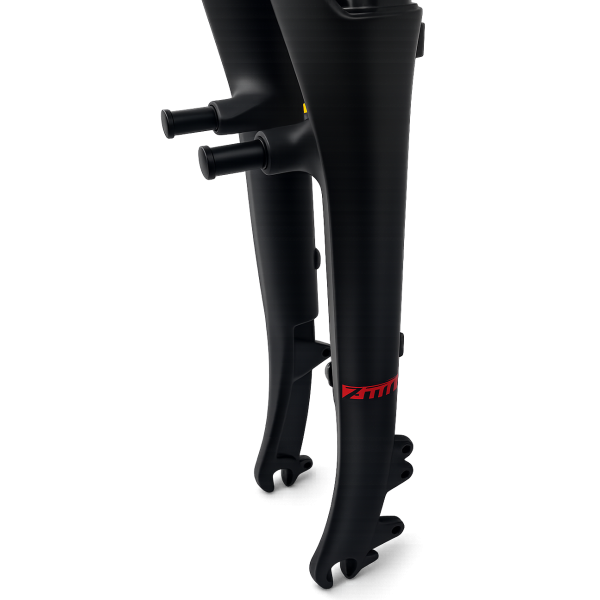 Hulzebos cycle parts b.v. zoom voorvork verend alloy 28 -1 8 ahead mat zwart