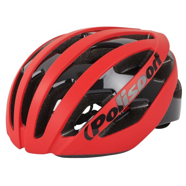 Polisport light pro fietshelm m 52-58cm mat rood zwart