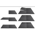 Pvc vloertegel 50x50x1 per stuk - zwart