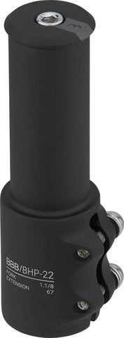 Bbb cycling tubeextend stuurbuisverlenger 67 mm - past op stuurbuizen met diameter 28.6 mm - fietsstuur verhoger van aluminium - inclusief topcap - bhp-22