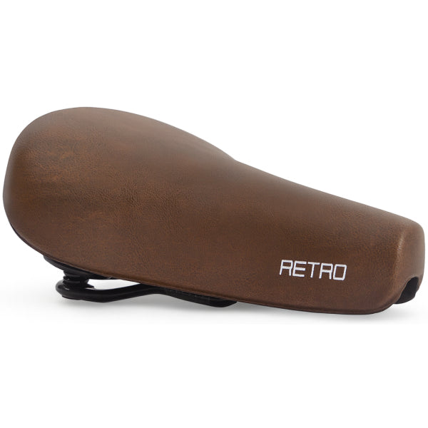 Edge City Retro Fahrradsattel - Dunkelbraun (auf Karte)
