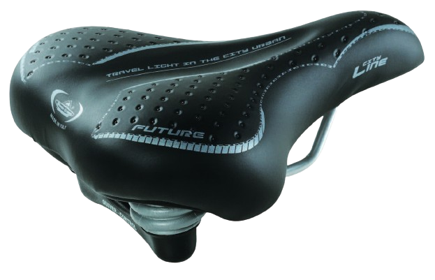 Selle Montegrappa Sattel für zukünftige Damen mit Elastomer schwarz auf Karte