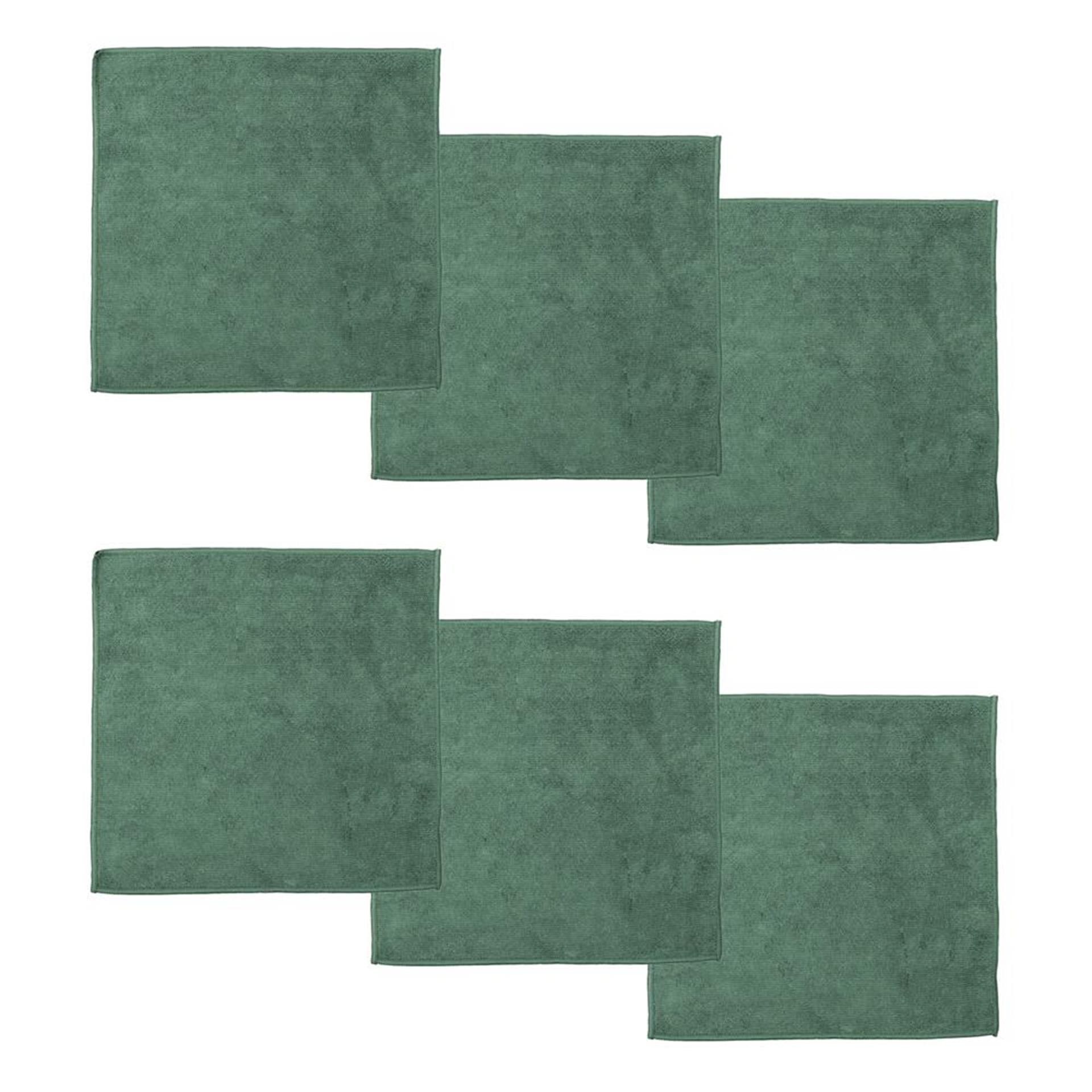 Ddddd microvezeldoek billie 30x30cm groen pak a 6 stuks