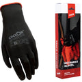CyclOn Montagehandschuhe M8 Nylon PU schwarz rot (20 Paar)