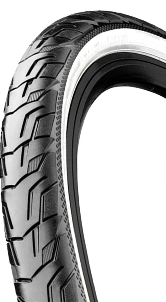 Continental Ride City Reifen 28x1.75 (47-622) schwarz-weiß reflex