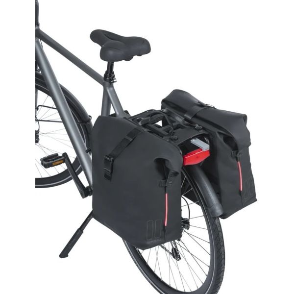 Basil SoHo Nordlicht MIK 41-Liter-Doppelpacktasche – schwarz