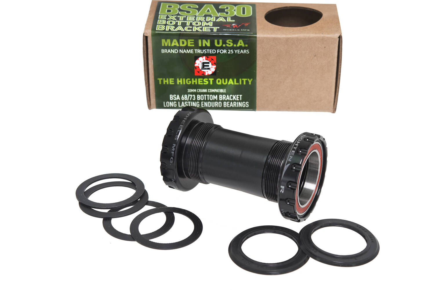 Räder Herstellung von Rädern MFG Bodenhalterung 30 -mm -Kurbeln ACB Schwarz