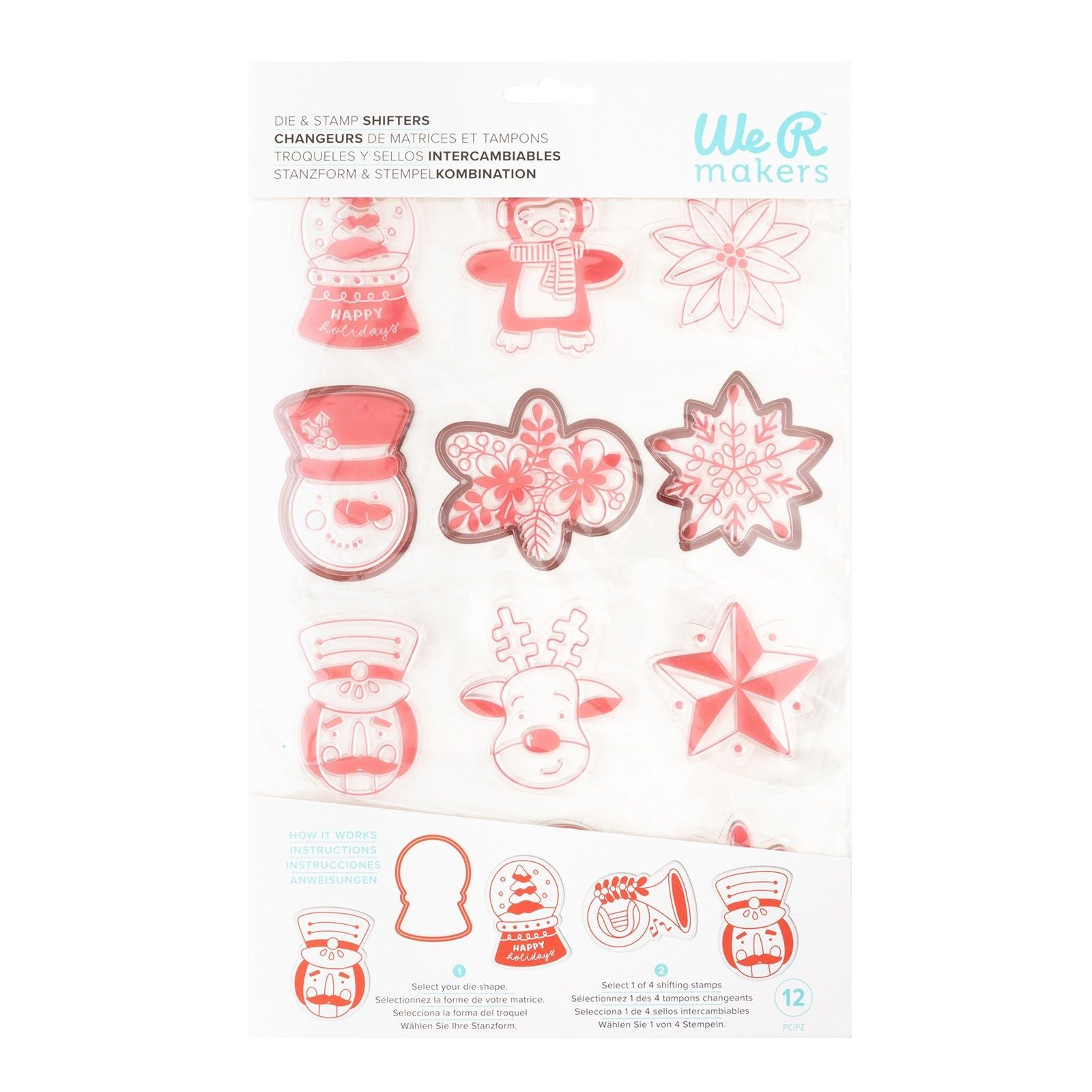 We r makers • christmas die and stamp shifters globe