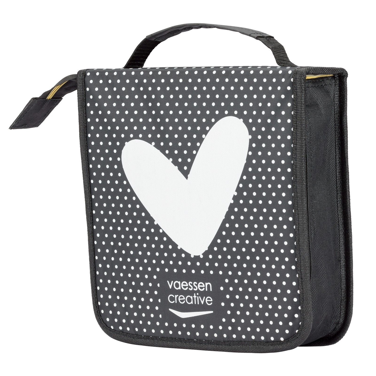 Vaessen creative opbergtas 26 x 26 x 6 cm - snijmallen, embossing folders en clear stamps