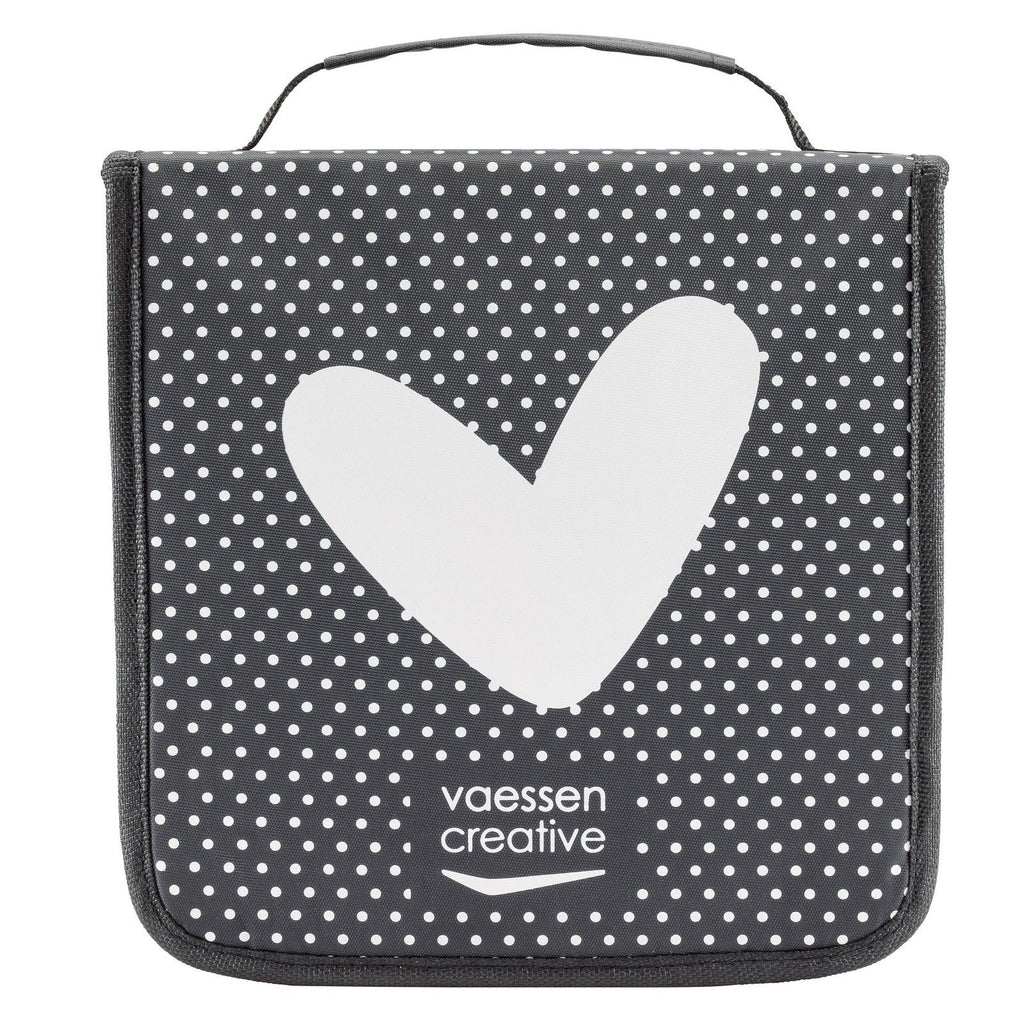 Vaessen creative opbergtas 26 x 26 x 6 cm - snijmallen, embossing folders en clear stamps