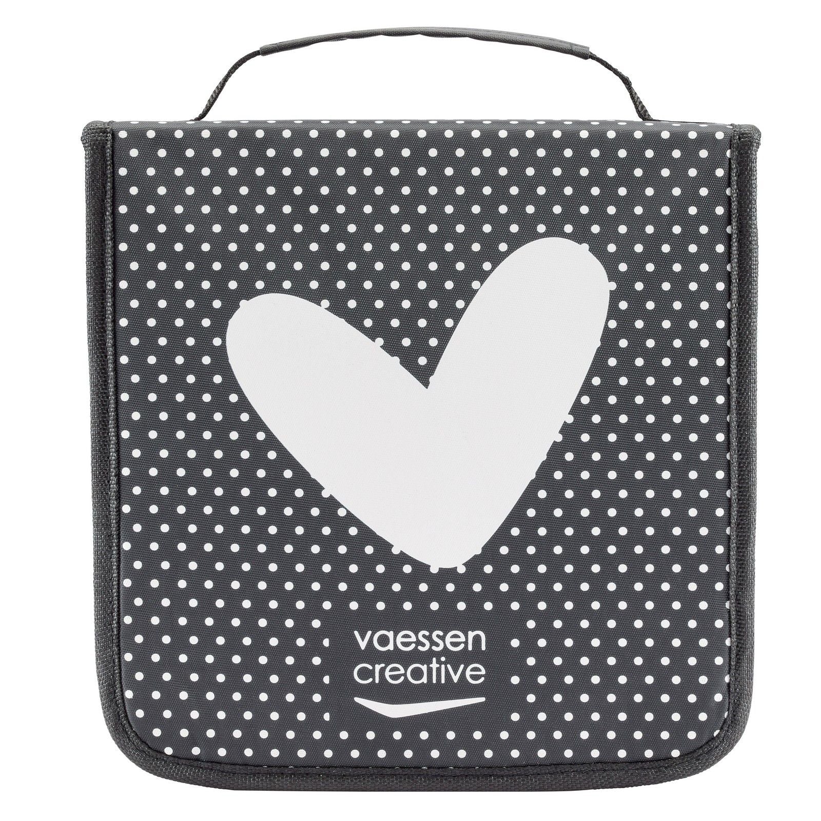 Vaessen creative opbergtas 26 x 26 x 6 cm - snijmallen, embossing folders en clear stamps