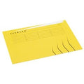 Binnenmappen djois a6002-444 karton 225g m2 a4 geel ongelijkzijdig bedrukt