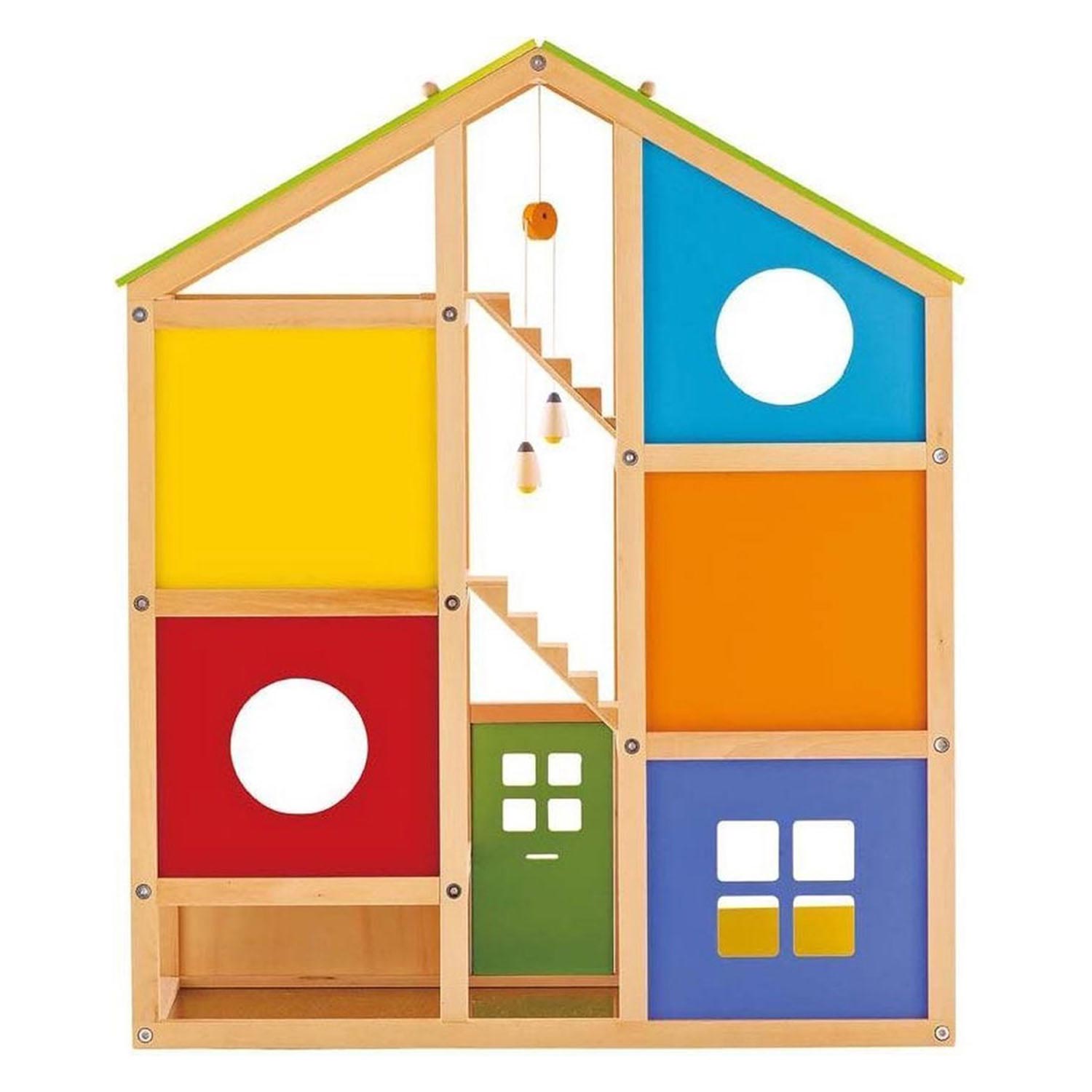 Hape Puppenhaus aus Holz, 4 Jahreszeiten, mit Möbeln