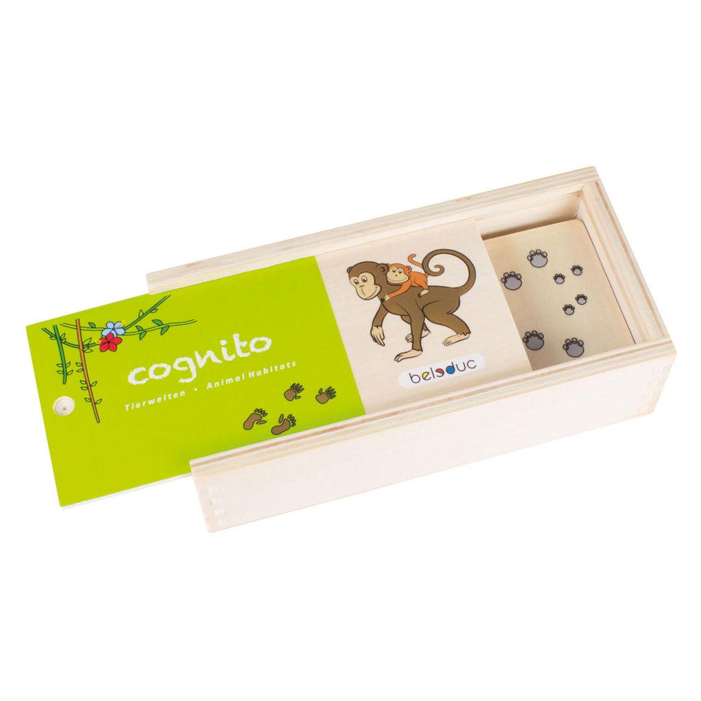 Beleduc cognito Tiermanieren erkennen hölzernes Kinderspiel