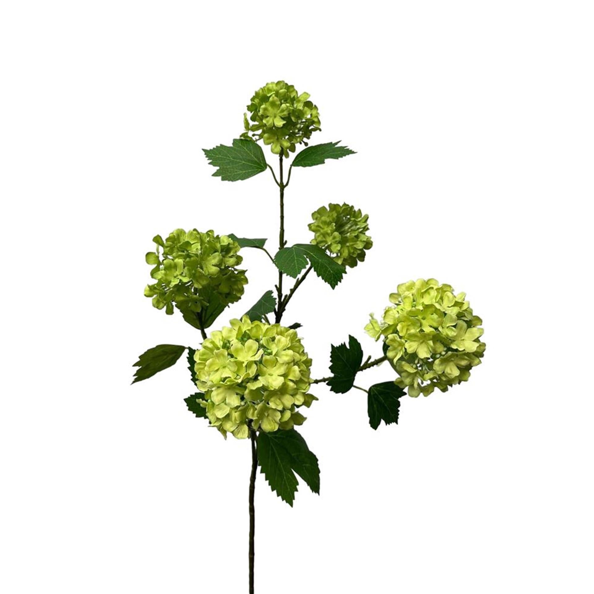 Roberts collection kunstbloem snowball spray 83cm groen