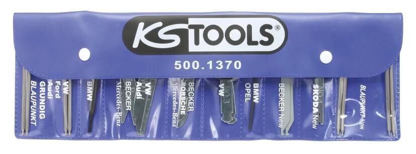 Ks tools demontage installatie beugel radio en- mounting kit 18tlg.
