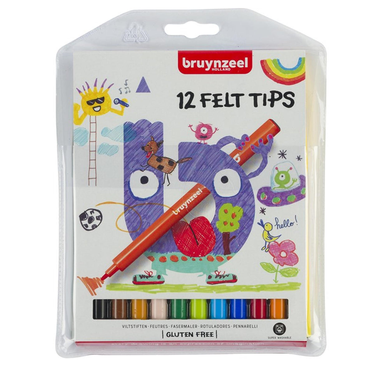 Bruynzeel kids viltstiften, 12st.