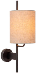 Lucide magic - wandlamp - 1xe27 - met usb oplaadpunt - zwart