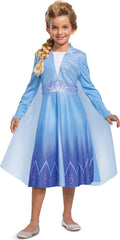 Disguise disney - frozen 2, elsa op reis basic plus , maat m (7-8 jaar), meisjes