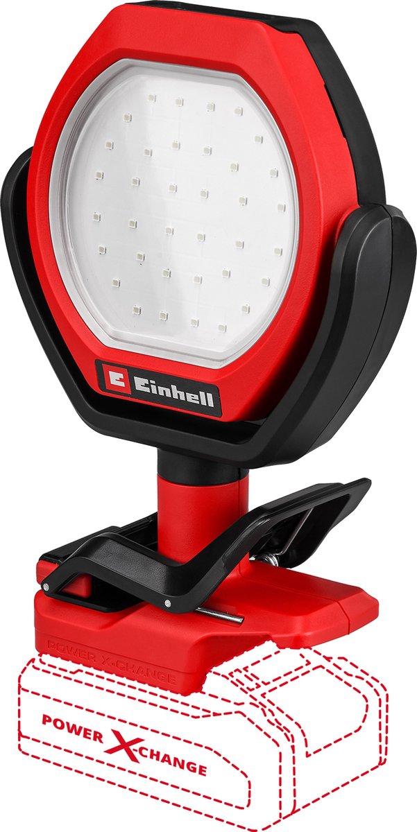 Einhell accu lamp gc-ol 18 1500 li solo - power x-change - 18 v li-ion - 1500 lm - 7000 k - 36 led's - 3 helderheidsniveau's - excl. accu en lader