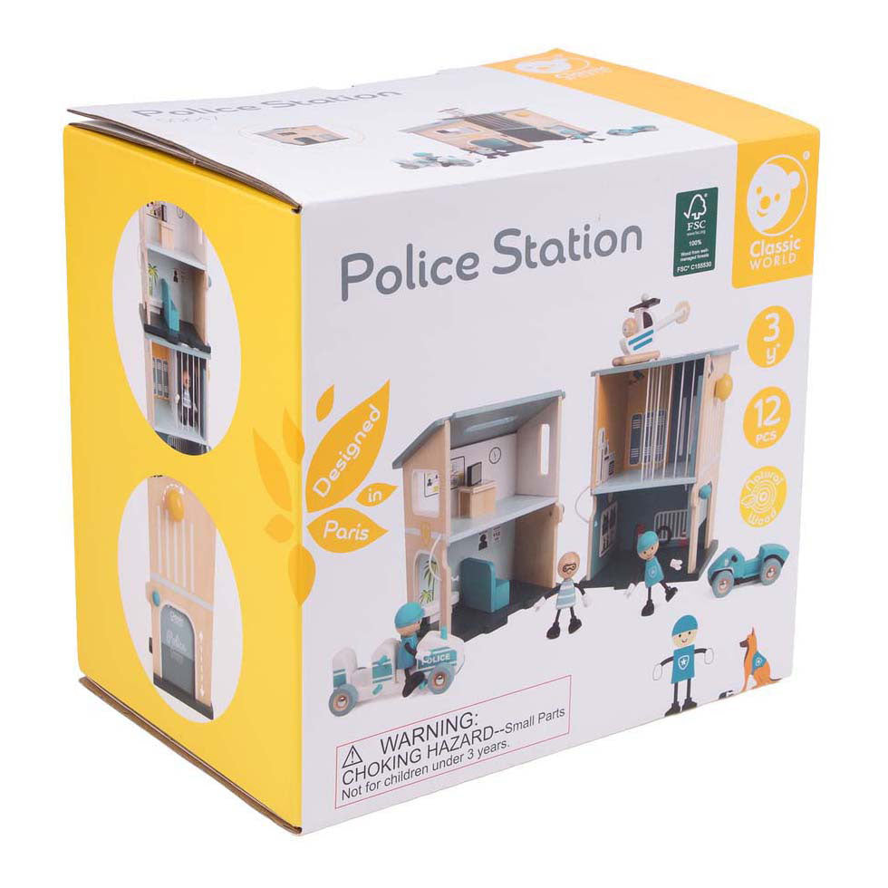 Klassische Welt – Polizeistation aus Holz