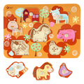Classic world houten noppenpuzzel boerderij